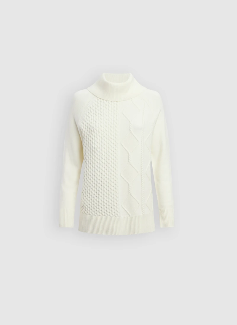 Mixed Knit Pullover