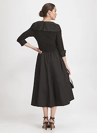 Robe à taille plissée