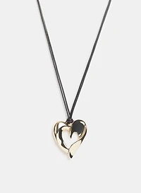 Collier à pendentif en coeur