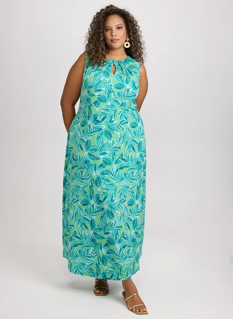 Robe maxi tropicale