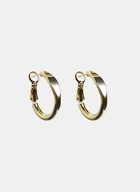 Boucles d'oreilles en anneaux irréguliers