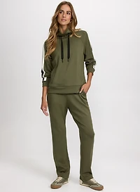 Cowl Neck Sweatshirt & Pull-On Scuba Pants