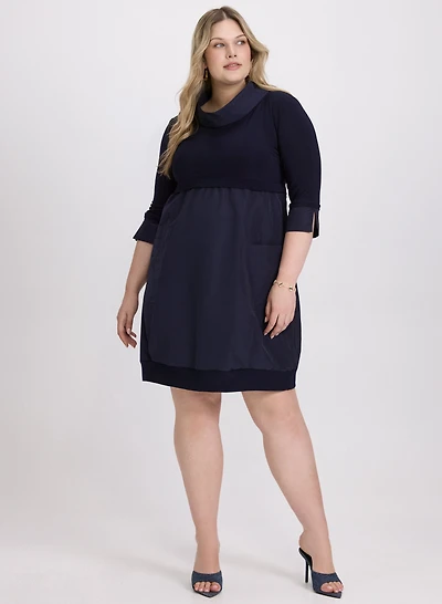 Joseph Ribkoff - Cowl Neck Bubble Dress