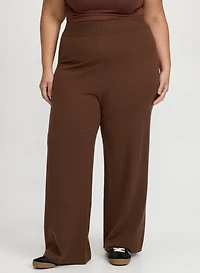 Knit Straight-Leg Pants