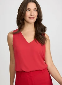 Blouse sans manches en V