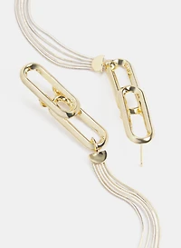 Tiered Linear Chain Earrings