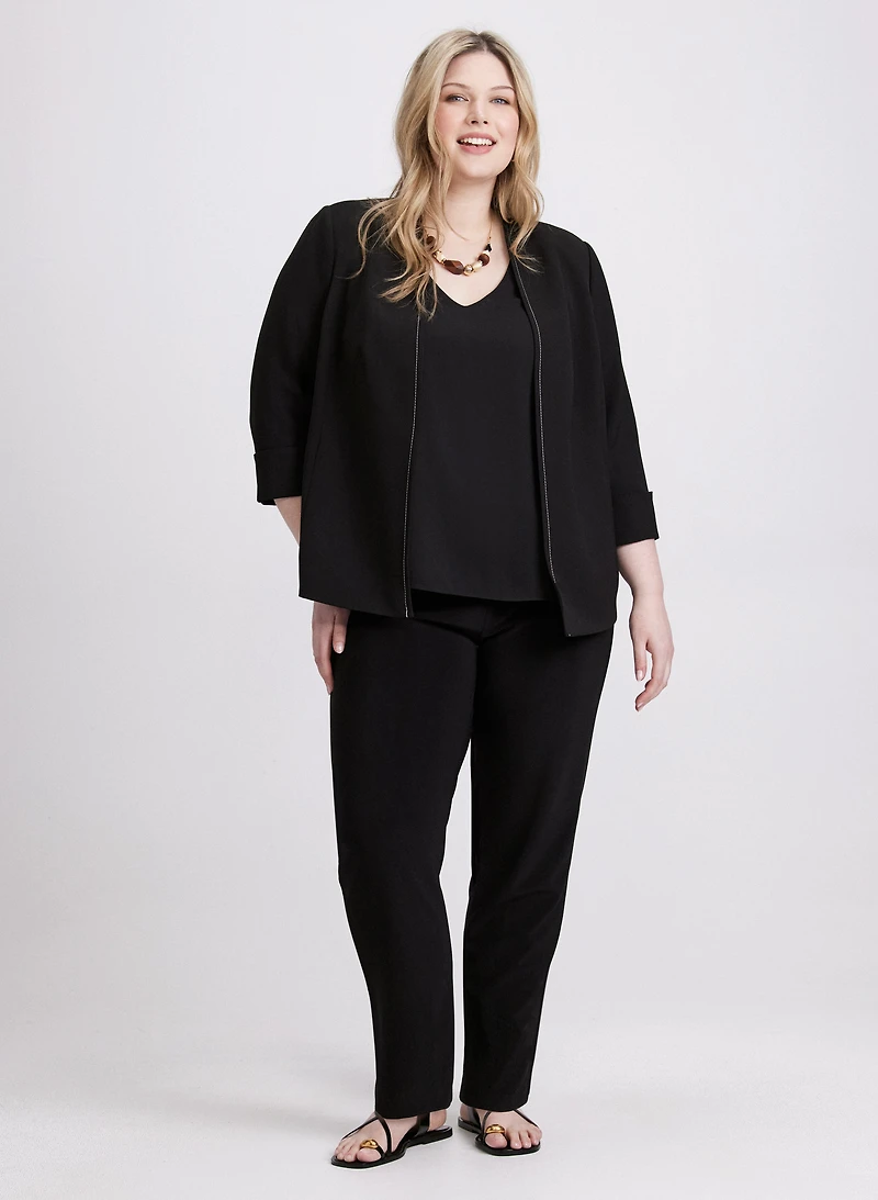 Veste à manches 3/4 et pantalon à jambe droite