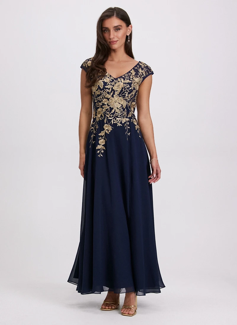 Floral Embroidered Dress
