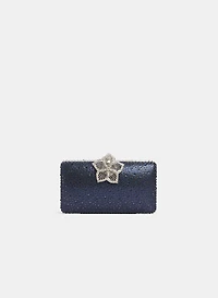 Filigree Floral Embellished Clutch