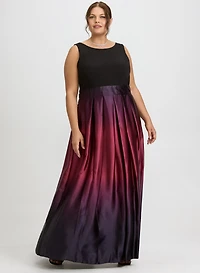 Ombre Ballgown Dress