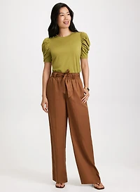 Haut à manches bouffantes et pantalon large