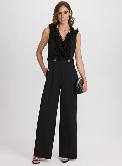 Organza Ruffle Detail Jumpsuit