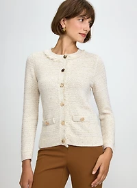 Cardigan en tricot boucl