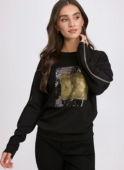 Sequin Logo Top