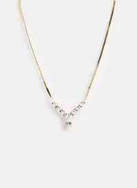 Cubic Zirconia Stone Necklace