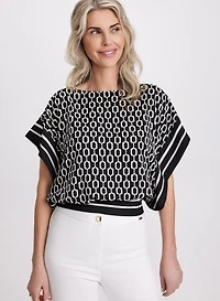 Geometric Print Top