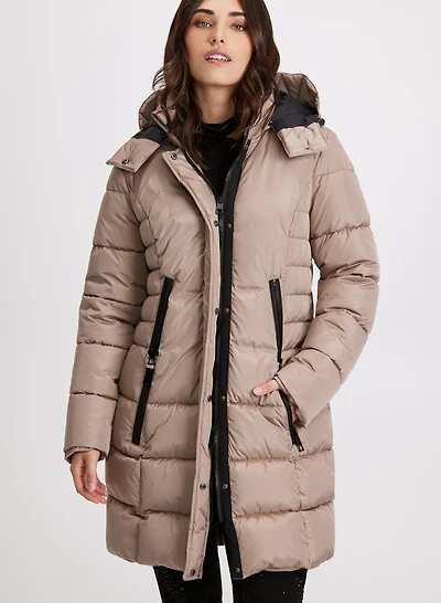 Manteau matelassé à capuchon