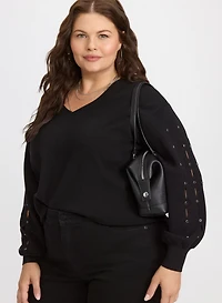 Crystal Embellished Sweater