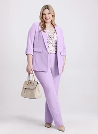 Rolled Sleeve Blazer & Olivia Wide Leg Pants
