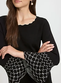 Scalloped Detail Dress