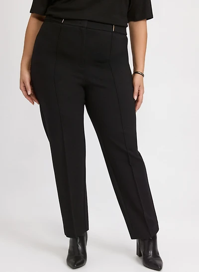 Emma Bar Trim Slim-Leg Pants