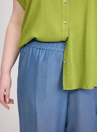 Lyocell Wide-Leg Pants