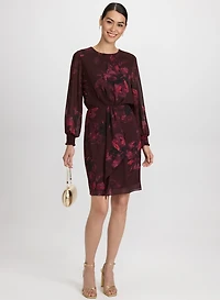 Floral Flounce Front Dress