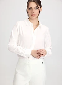 Rhinestone Trim Blouse