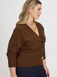 Cardigan boutonné en tricot