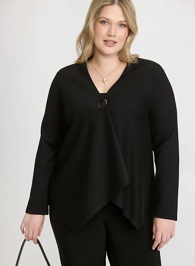 Joseph Ribkoff - Veste asymétrique à bouton unique