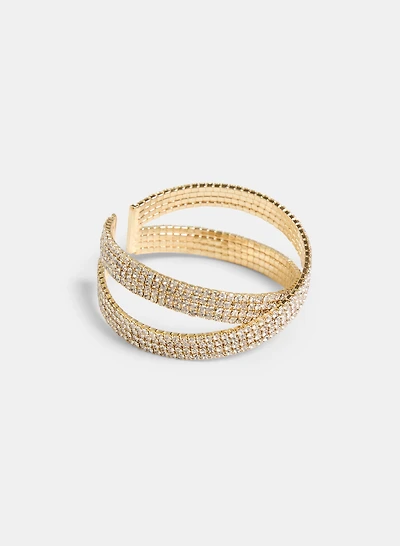 Crisscross Crystal Bracelet