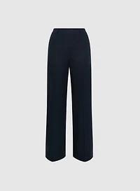 Pantalon Olivia large en mélange de lin