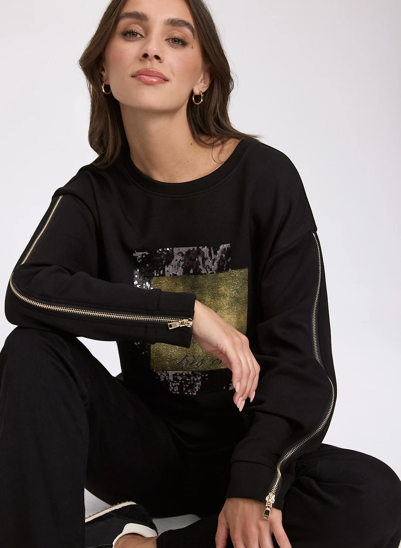 Sequin Logo Top