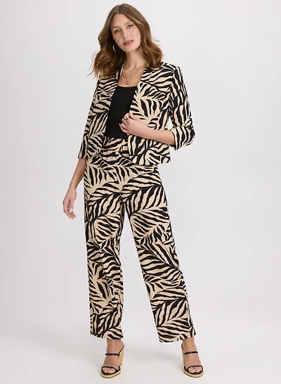 Leaf Print Jacket & Pants