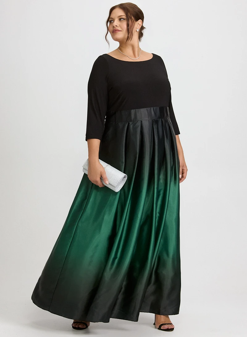 Satin Ombre Dress