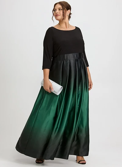 Satin Ombre Dress
