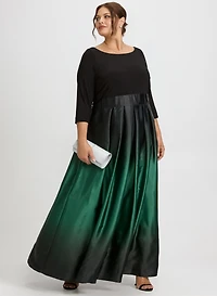 Satin Ombre Dress