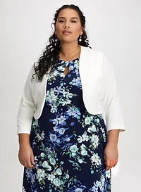 3/4 Button Sleeve Bolero