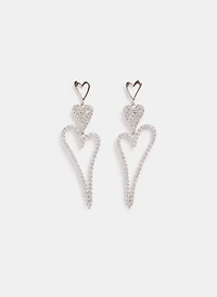 Tiered Heart Earrings