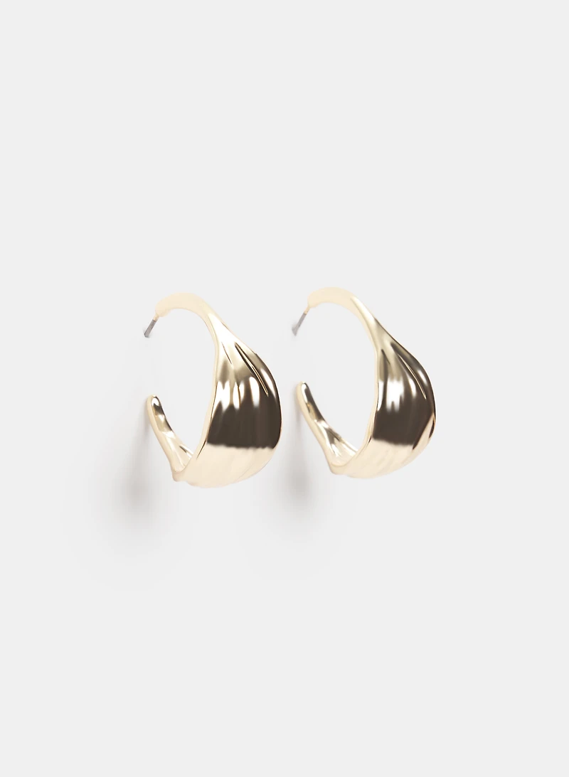 Wide Hoop Earrings