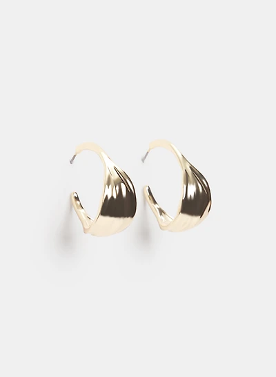 Wide Hoop Earrings