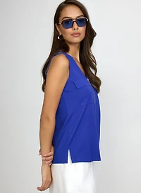 Half-Zip Slub Cami