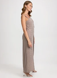 Sequin & Jersey Jumpsuit