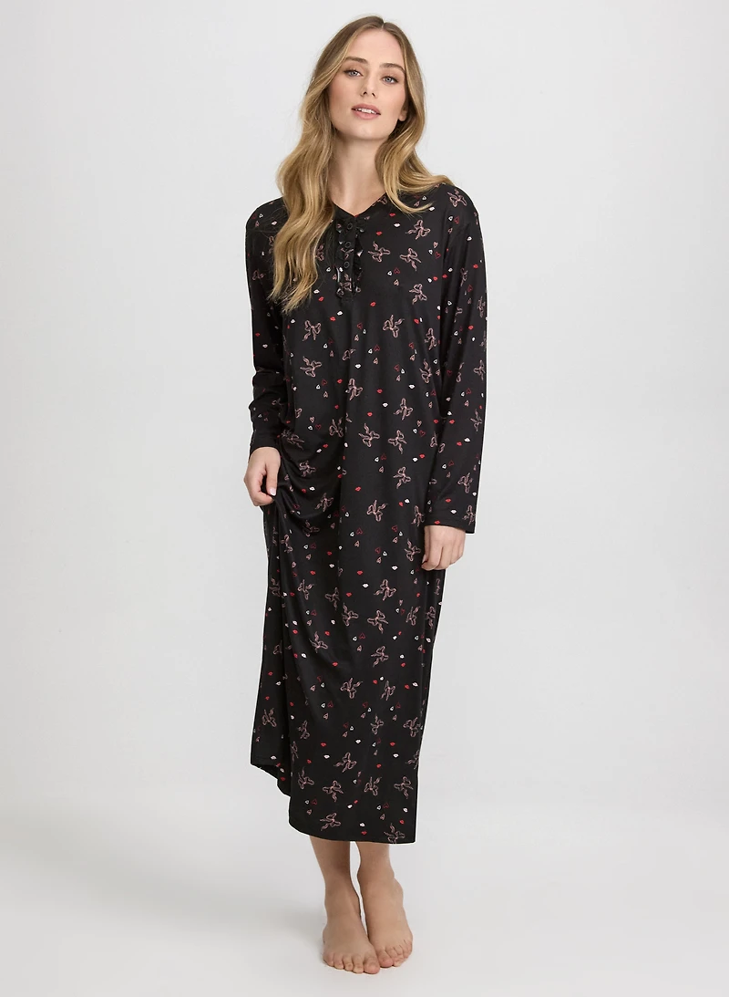 Bow Print Nightgown