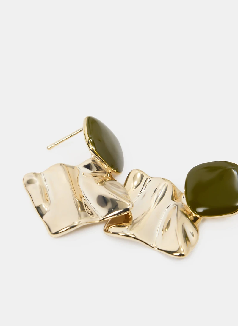 Textured Drop Earrings