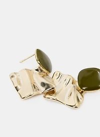 Textured Drop Earrings