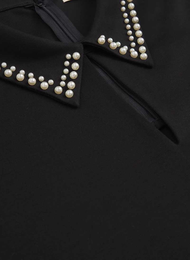 Pearl Collar Top
