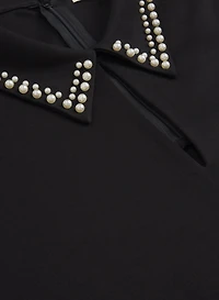 Pearl Collar Top