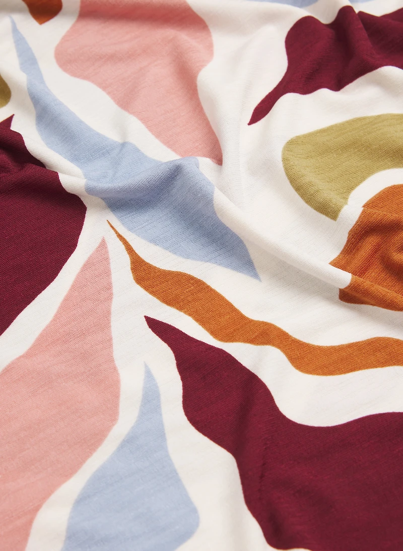 V-Neck Printed Top