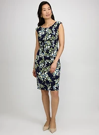 Floral Draped Dress